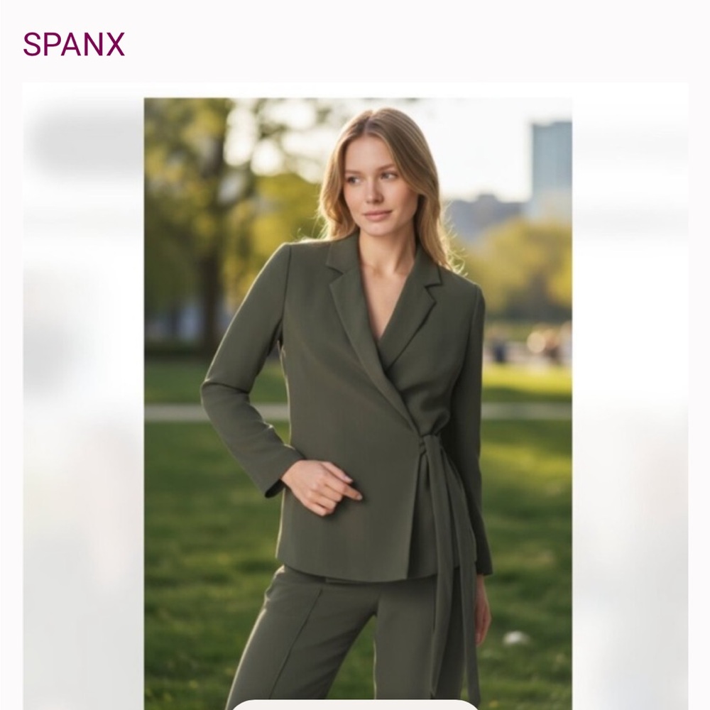Spanx Crepe Wrap Blazer